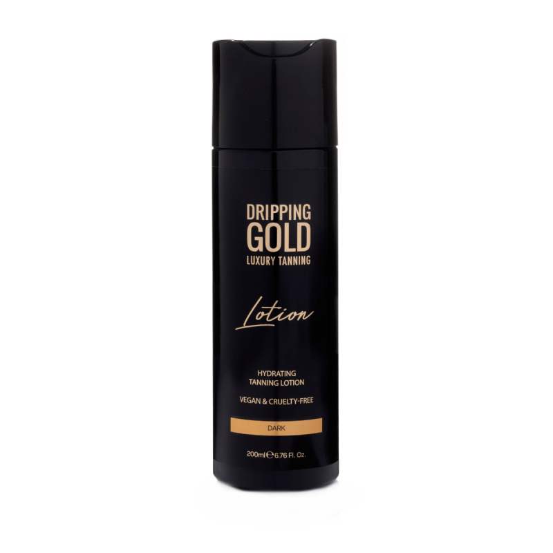 Dripping Gold Luxury Tanning Lotion hydratační samoopalovací mléko pro intenzivní opálení odstín Dark 200 ml