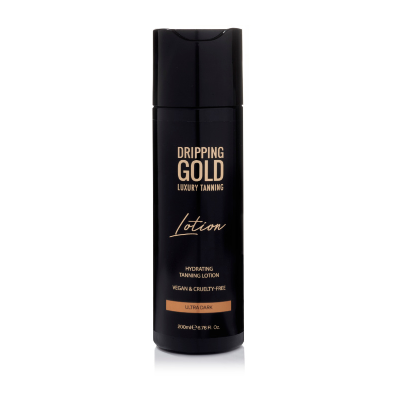 Dripping Gold Luxury Tanning Lotion hydratační samoopalovací mléko pro intenzivní opálení odstín Ultra Dark 200 ml