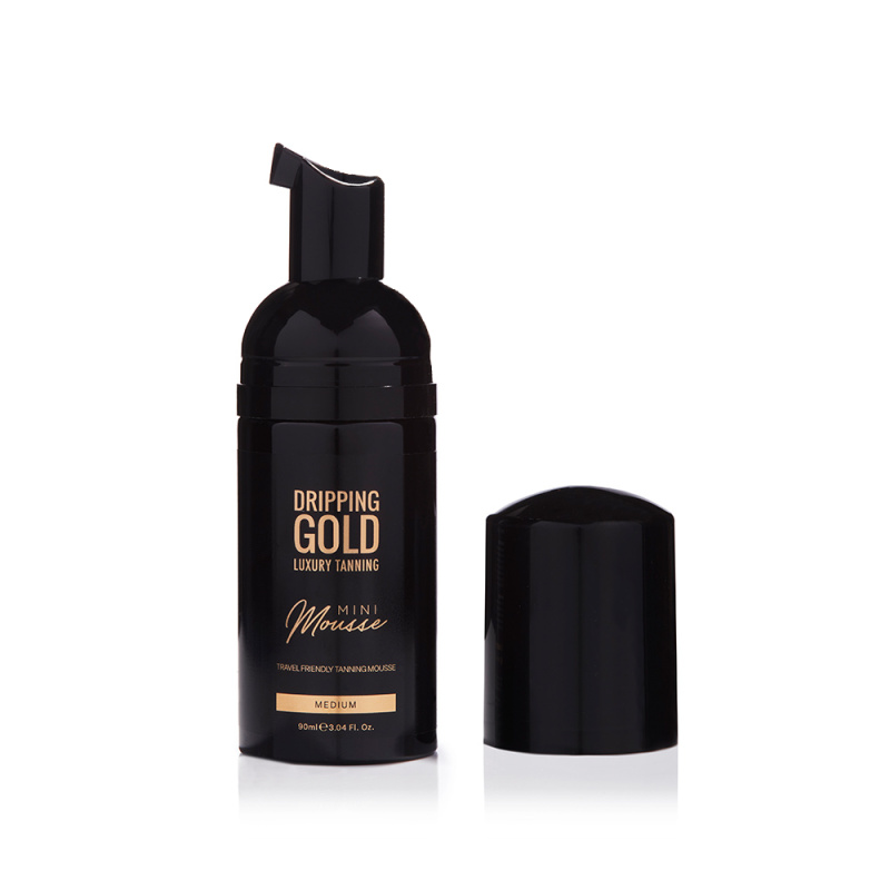Dripping Gold Luxury Tanning Mini Mousse samoopalovací pěna na obličej a tělo odstín Medium 90 ml