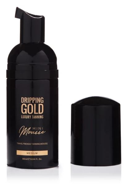 Dripping Gold Luxury Tanning Mini Mousse samoopalovací pěna na obličej a tělo odstín Medium 90 ml