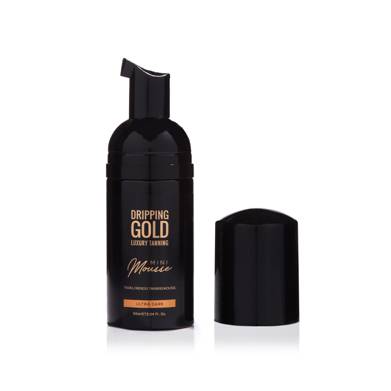 Dripping Gold Luxury Tanning Mini Mousse samoopalovací pěna na obličej a tělo odstín Ultra Dark 90