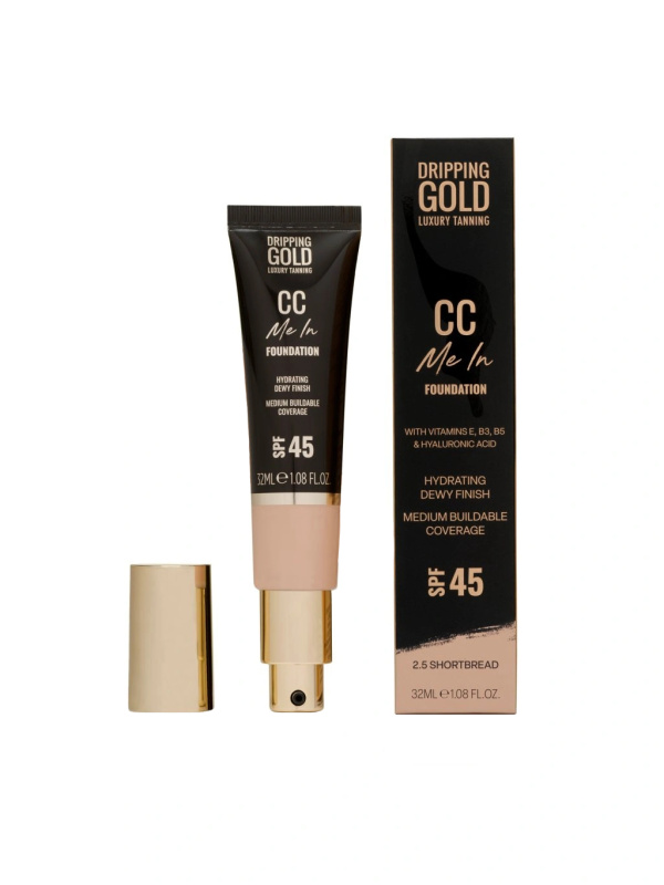 Dripping Gold CC Me In lehký make-up SPF 45 odstín Shortbread 2.5 32 ml