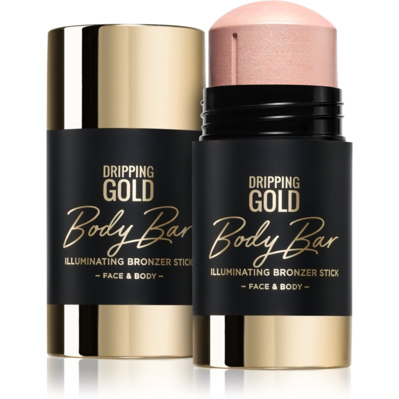 Dripping Gold Luxury Tanning Illuminating Stick rozjasňující bronzer na obličej a tělo odstín Gold 36 g