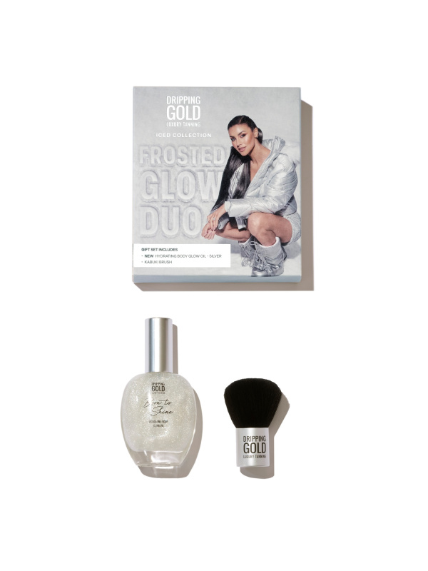 Dripping Gold Frosted Glow Duo dárková sada na tělo 2 ks