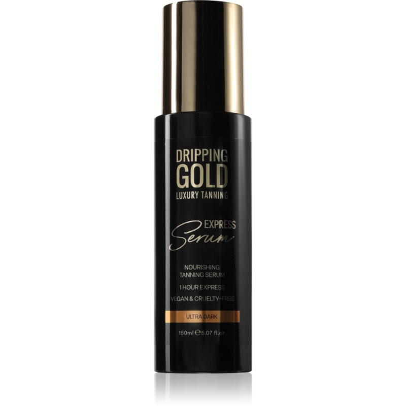 Dripping Gold Express Tanning Serum samoopalovací přípravek na tělo odstín Ultra Dark 150 ml