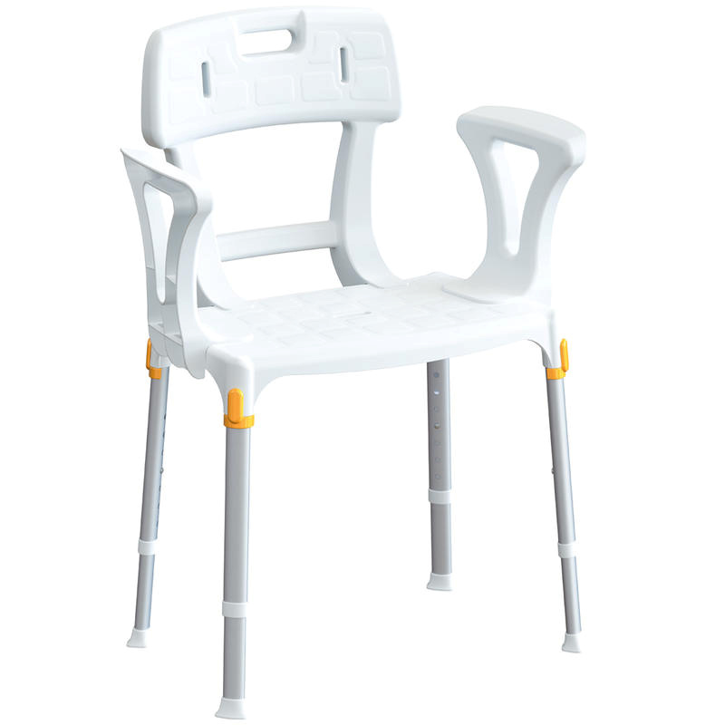 LM Global Design Sedačka do sprchy s opěrkou zad a područkami KING