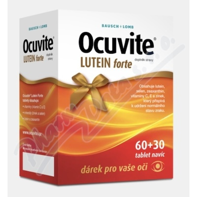 Ocuvite LUTEIN forte dárkové balení 60+30 tablet
