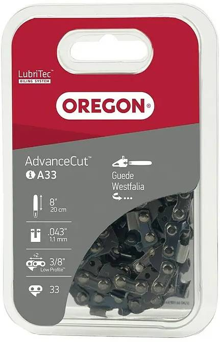 Řetěz pro řetězovou pilu Oregon Q90SG-33E A33 / 20 cm / šířka drážky 1,1 mm / 33 článků / šedá Varianta: ivi1