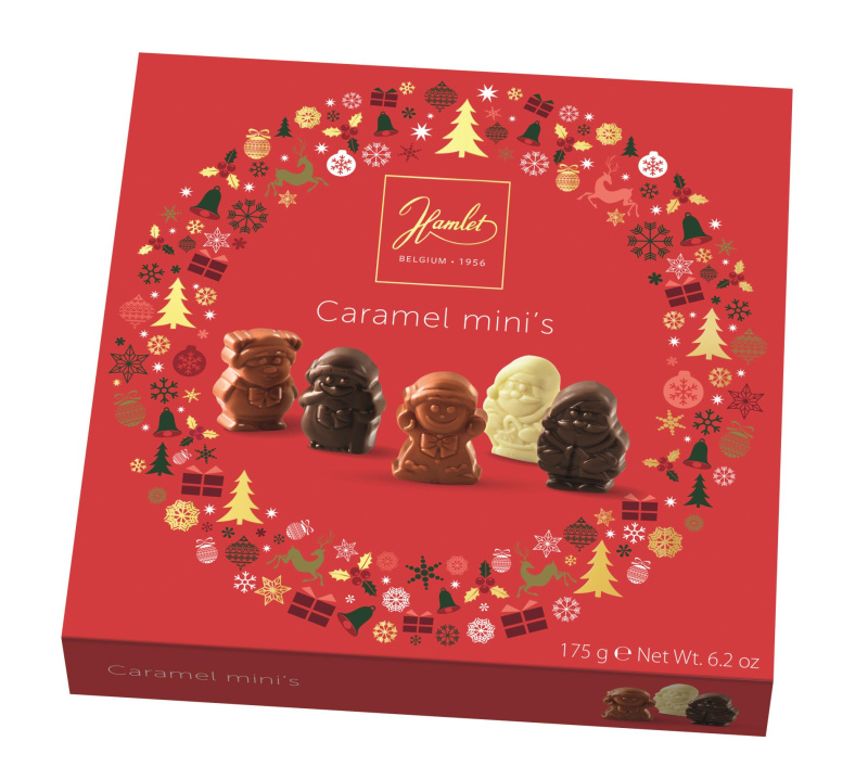 Hamlet - vánoční figurky plněné karamelem - 175 g