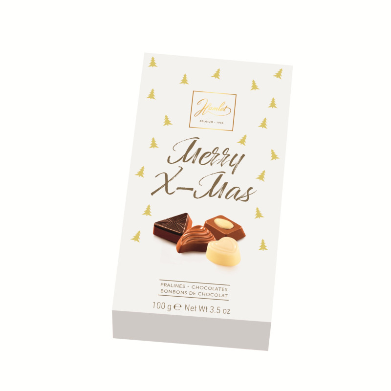 Směs belgických pralinek, mix motivů, 100 g