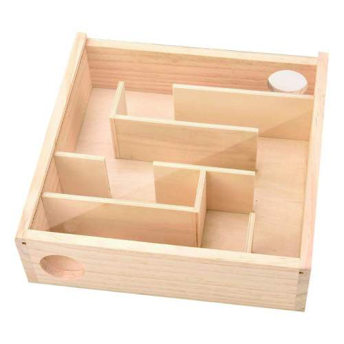 Dřevěná hračka pro křečky Labyrint