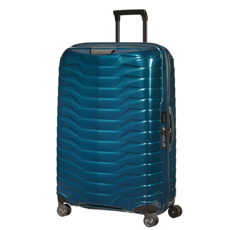 Samsonite Skořepinový kufr Proxis L Modrý Petrol blue 98 l