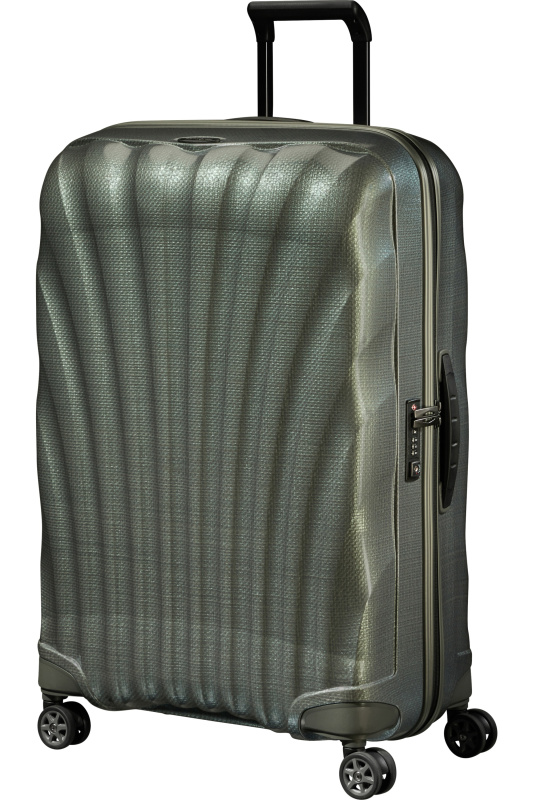 Samsonite Skořepinový kufr C-lite Spinner 75cm Metalic zelená 94 l