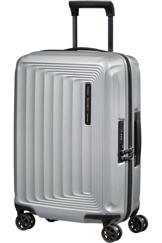 Samsonite Nuon Spinner rozšiřitelný 55cm Stříbrná