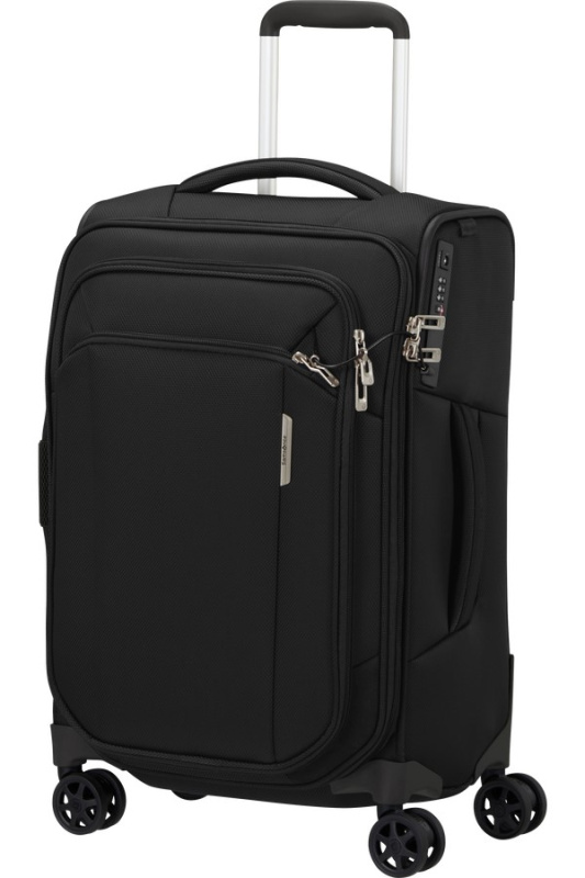 Samsonite RESPARK Spinner 55cm Černý Ozone Black rozšiřitelný 39/44L