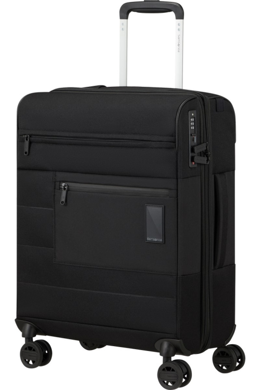 Samsonite VAYCAY Spinner 55cm Černý rozšiřitelný