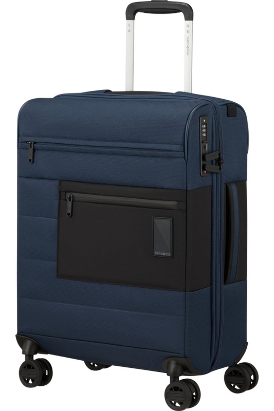 Samsonite VAYCAY Spinner 55cm Námořní modrá rozšiřitelný