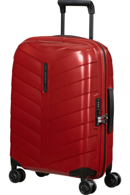 Samsonite ATTRIX Spinner 55cm Červený rozšiřitelný