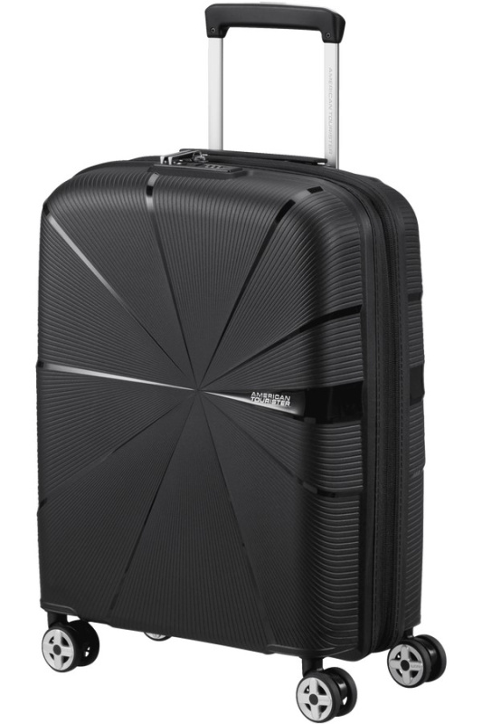American Tourister Starvibe 55cm Spinner rozšiřitelný Černý