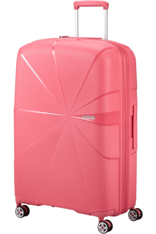 American Tourister Starvibe 77cm Spinner rozšiřitelný Růžový Sun kissed coral