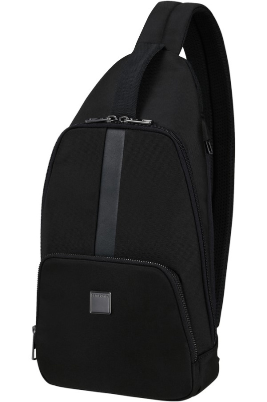 Samsonite SACKSQUARE Sling Taška přes rameno černá 37cm 4.5L