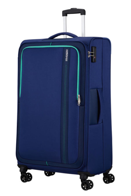 American Tourister Sea Seeker 80cm Tmavě modrý Combat navy Spinner 92,5L