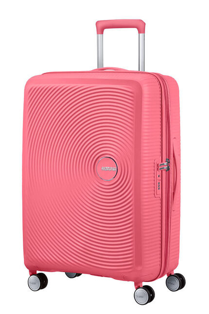 American Tourister Soundbox 67cm Růžová Sun Kissed Coral rozšiřitelný