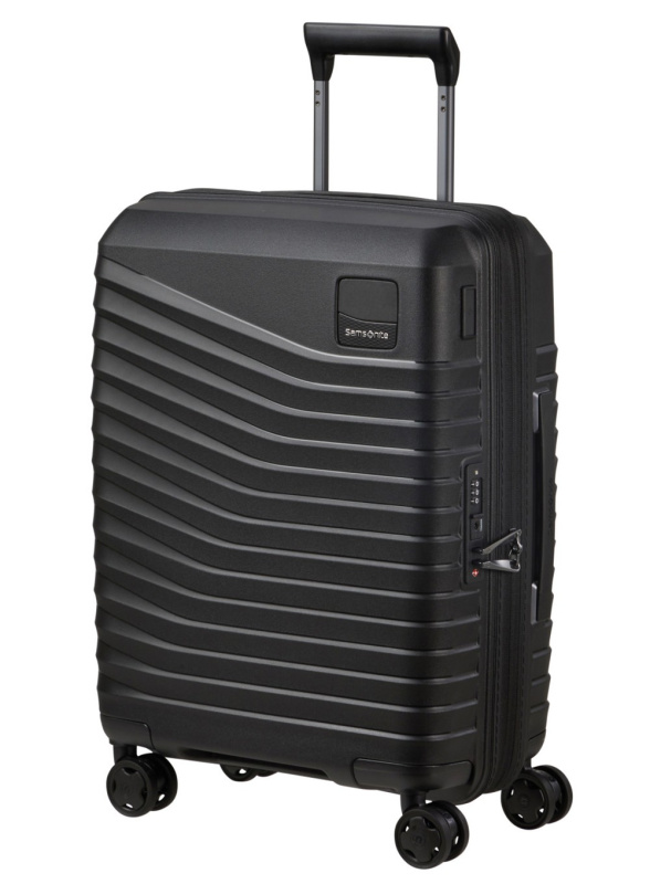Samsonite INTUO Spinner 55cm Černý rozšiřitelný