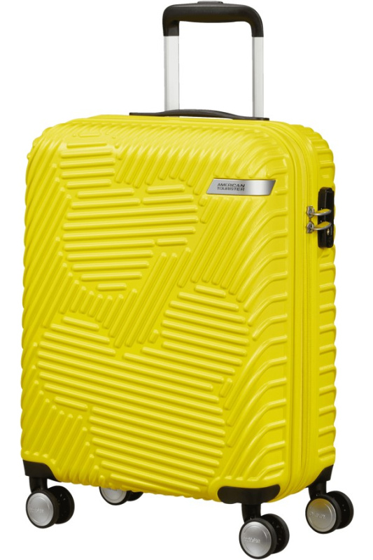 American Tourister Mickey Clouds 55cm Spinner rozšiřitelný Žlutý Electric Lemon