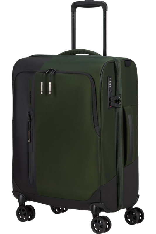Samsonite BIZ2GO Spinner 55cm Zelený Earth Green rozšiřitelný