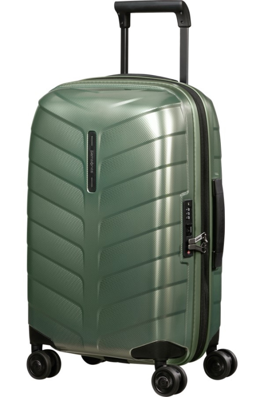 Samsonite ATTRIX Spinner 55cm Zelený Basil Green rozšiřitelný