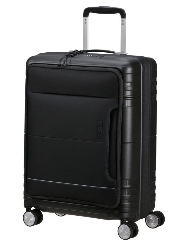 American Tourister Hello Cabin Spinner 55cm Černý Onyx Black Rozšiřitelný