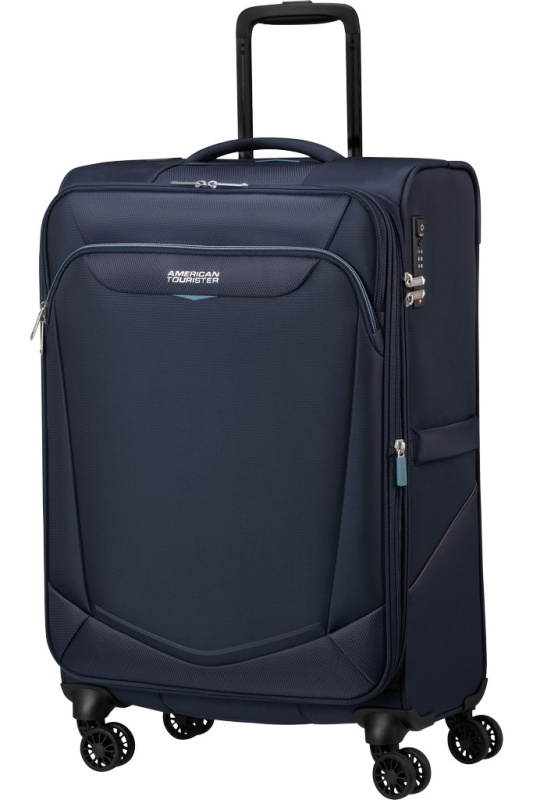 American Tourister SUMMERRIDE Spinner 69cm Námořní Modrá rozšiřitelný