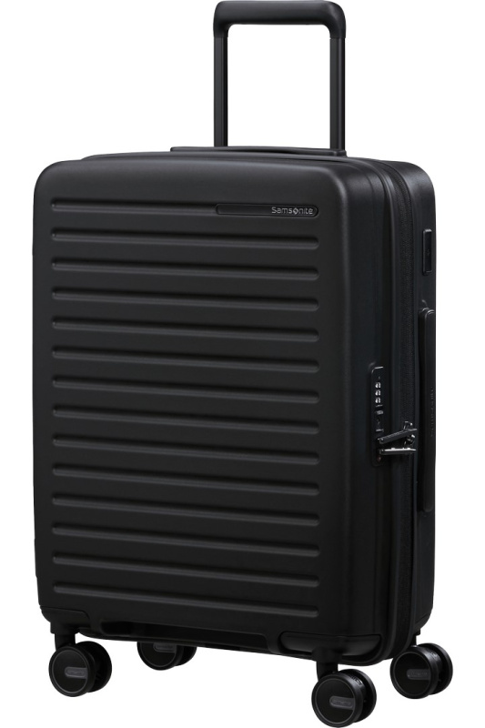 Samsonite RESTACKD Spinner 55cm Černý rozšiřitelný