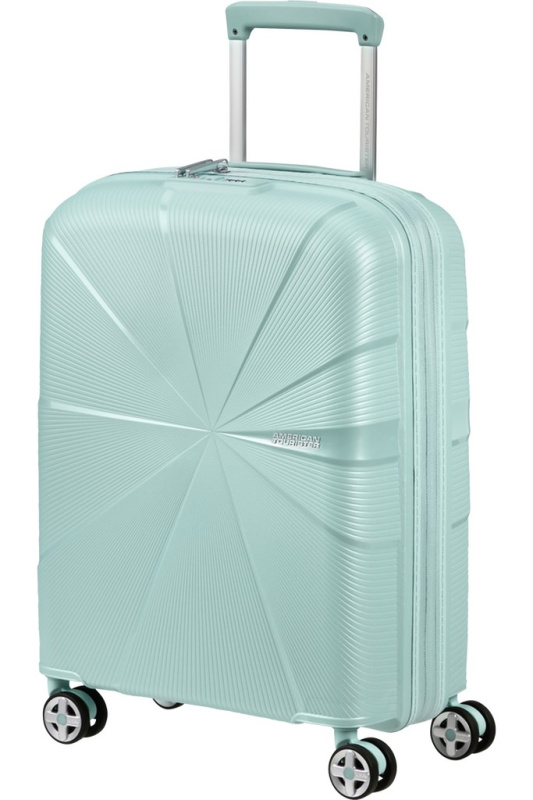 American Tourister Starvibe 55cm Spinner rozšiřitelný Zelený Metallic Surf Blue