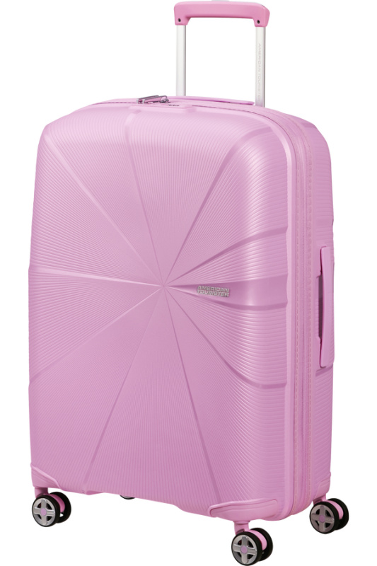 American Tourister Starvibe 67cm Spinner rozšiřitelný Fialový Metallic Pastel Lavender