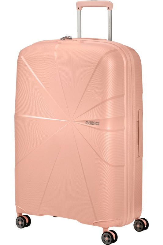 American Tourister Starvibe 77cm Spinner rozšiřitelný Oranžový Metallic Peach