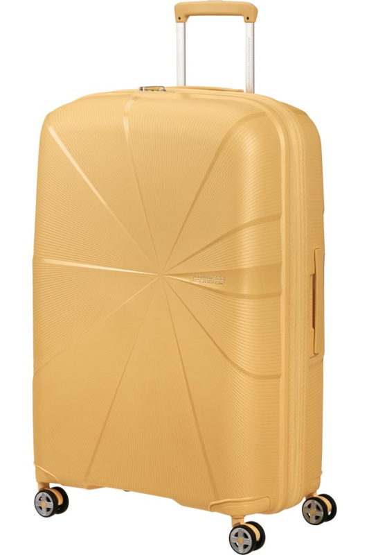 American Tourister Starvibe 77cm Spinner rozšiřitelný Žlutý Metallic Banana