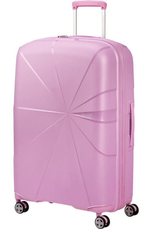 American Tourister Starvibe 77cm Spinner rozšiřitelný Fialový Metallic Pastel Lavender