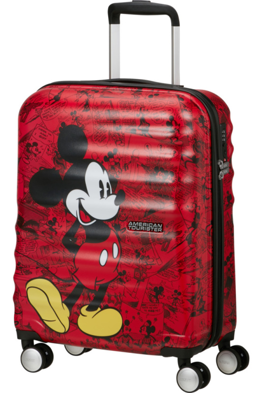 American Tourister WAVEBREAKER DISNEY Spinner 55cm Mickey Comics Red