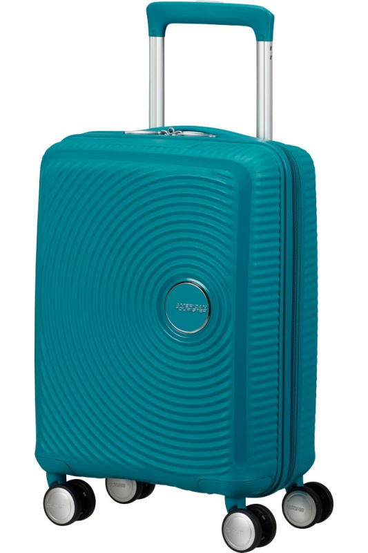 American Tourister Soundbox Mini 47cm Spinner Modrá Deep Teal