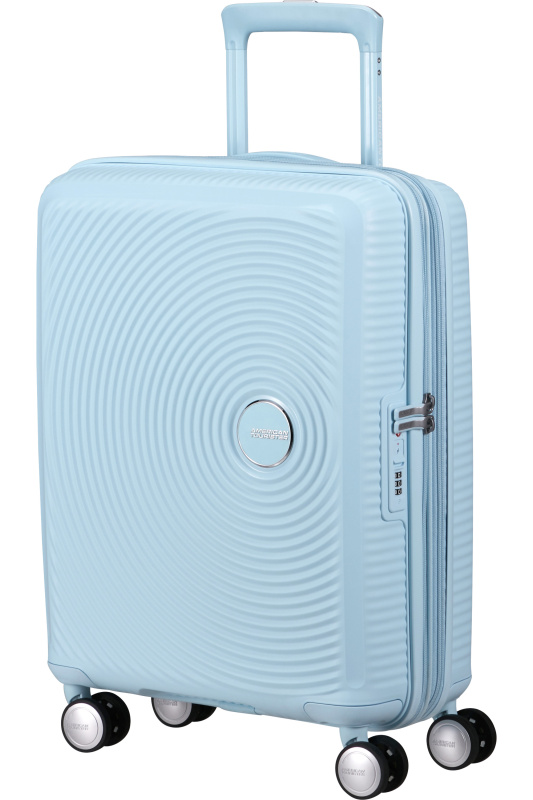American Tourister Soundbox 55cm Modrý Pastel Blue rozšiřitelný