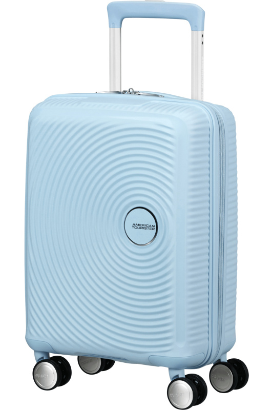 American Tourister Soundbox Mini 47cm Spinner Modrá Pastel Blue