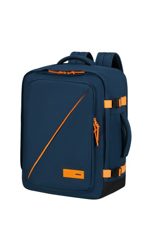American Tourister TAKE2CABIN Batoh M 45cm Modrý Dark Navy/Radiant Orange 38L