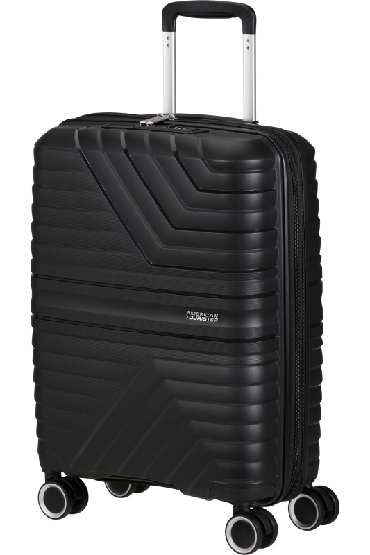 American Tourister Flytwist 55cm Spinner Černý Shadow Black rozšiřitelný