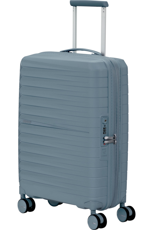 American Tourister FastForward Spinner 55cm Modrá Steel Blue rozšiřitelný