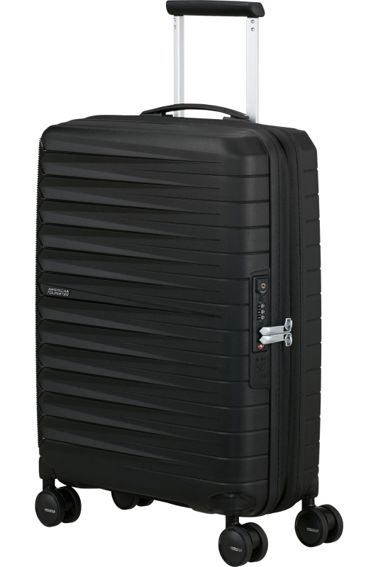 American Tourister FastForward Spinner 55cm Černá Flash Black rozšiřitelný