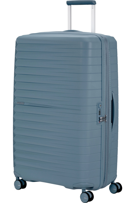 American Tourister FastForward Spinner 78cm Modrá Steel Blue rozšiřitelný