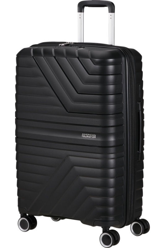 American Tourister Flytwist 67cm Spinner Černý Shadow Black rozšiřitelný