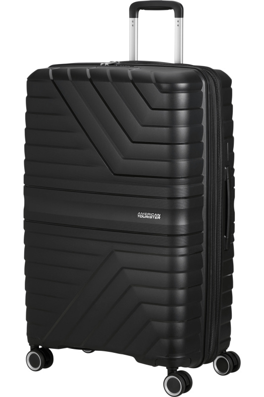 American Tourister Flytwist 78cm Spinner Černý Shadow Black rozšiřitelný
